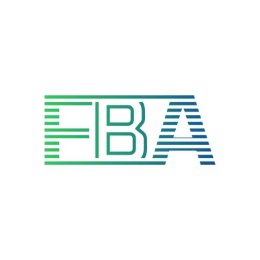 Modern FBA Logo Tasarımı. İşletme Kimliği İçin FBA Minimalist, Profesyonel ve Çok Yönlü Markalaştırma Simgesi