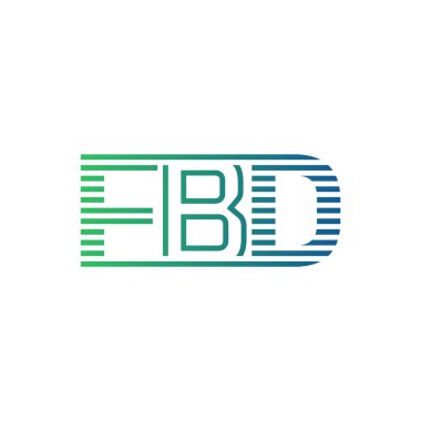 Modern FBD Logo Tasarımı. İş Kimliği İçin FBD Minimalist, Profesyonel ve Çok Yönlü Markalaştırma Simgesi