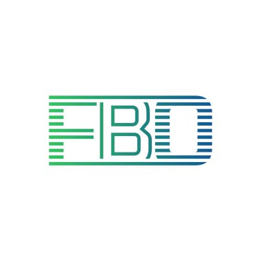 Modern FBO Logo Tasarımı. İş Kimliği için FBO Minimalist, Profesyonel ve Çok Yönlü Markalaştırma Simgesi