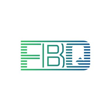 Modern FBQ Logo Tasarımı. İş Kimliği için FBQ Minimalist, Profesyonel ve Çok Yönlü Markalaştırma Simgesi