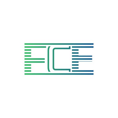Modern FCE Logo Tasarımı. İş Kimliği için FCE Minimalist, Profesyonel ve Çok Yönlü Markalaştırma Simgesi