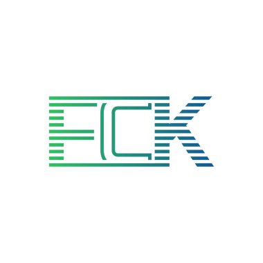 Modern FCK Logo Tasarımı. Harf FCK İş Kimliği Minimalist, Profesyonel ve Çok Yönlü Markalaştırma Simgesi
