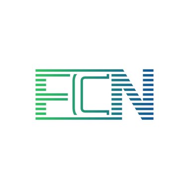 Modern FCN Logo Tasarımı. Harf FCN İş Kimliği Minimalist, Profesyonel ve Çok Yönlü Markalaştırma Simgesi