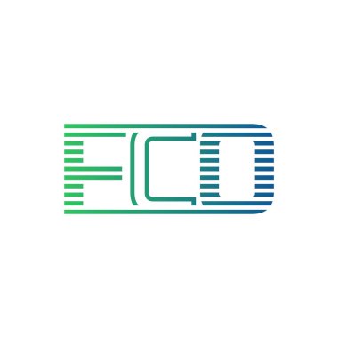 Modern FCO Logo Tasarımı. Harf FCO İş Kimliği Minimalist, Profesyonel ve Çok Yönlü Markalaştırma Simgesi