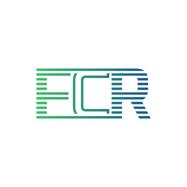 Modern FCR Logo Tasarımı. Harf FCR İş Kimliği Minimalist, Profesyonel ve Çok Yönlü Markalaştırma Simgesi