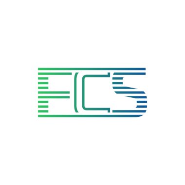 Modern FCS Logo Tasarımı. İş Kimliği için FCS Minimalist, Profesyonel ve Çok Yönlü Markalaştırma Simgesi