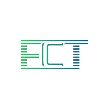 Modern FCT Logo Tasarımı. Harf FCT İş Kimliği Minimalist, Profesyonel ve Çok Yönlü Markalaştırma Simgesi