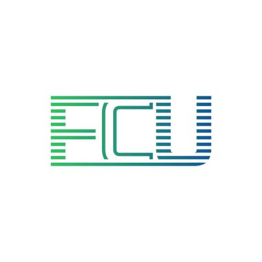Modern FCU Logo Tasarımı. Harf FCU İş Kimliği Minimalist, Profesyonel ve Çok Yönlü Markalaştırma Simgesi