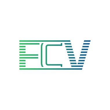 Modern FCV Logo Tasarımı. Harf FCV İş Kimliği Minimalist, Profesyonel ve Çok Yönlü Markalaştırma Simgesi