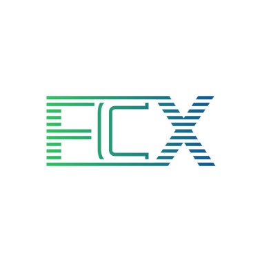 Modern FCX Logo Tasarımı. İş Kimliği için FCX Minimalist, Profesyonel ve Çok Yönlü Markalaştırma Simgesi