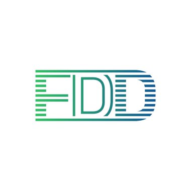 Modern FDD Logo Tasarımı. İş Kimliği için FDD Minimalist, Profesyonel ve Çok Yönlü Markalaştırma Simgesi