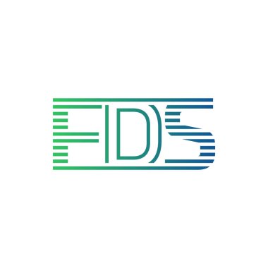 Modern FDS Logo Tasarımı. Harf FDS İş Kimliği Minimalist, Profesyonel ve Çok Yönlü Markalaştırma Simgesi