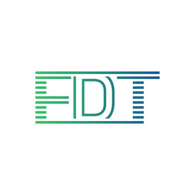 Modern FDT Logo Tasarımı. İş Kimliği için FDT Minimalist, Profesyonel ve Çok Yönlü Markalaştırma Simgesi