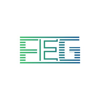 Modern FEG Logo Tasarımı. FEG 'nin Minimalist, Profesyonel ve Çok Yönlü İşletme Kimliği Simgesi