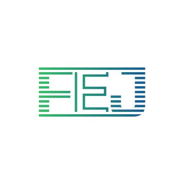 Modern FEJ Logo Tasarımı. FEJ Mektubu İş Kimliği Minimalist, Profesyonel ve Çok Yönlü Markalaştırma Simgesi