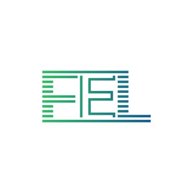 Modern FEL Logo Tasarımı. İş Kimliği için FEL Minimalist, Profesyonel ve Çok Yönlü Markalaştırma Simgesi