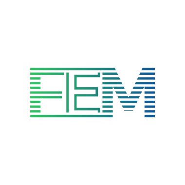 Modern FEM Logo Tasarımı. FEM Minimalist, Profesyonel ve Çok Yönlü İşletme Kimliği Simgesi