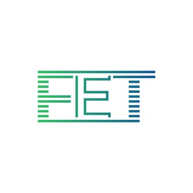 Modern FET Logo Tasarımı. FET 'in Minimalist, Profesyonel ve Çok Yönlü İşletme Kimliği Simgesi