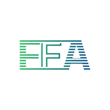 Modern FFA Logo Tasarımı. FFA Minimalist, Profesyonel ve İş Kimliği için Çok Yönlü Markalaştırma Simgesi