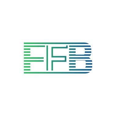 Modern FFB Logo Tasarımı. FFB Minimalist, Profesyonel ve İş Kimliği için Çok Yönlü Markalaştırma Simgesi