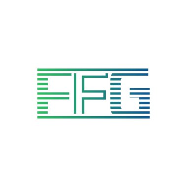 Modern FFG Logo Tasarımı. FFG Minimalist, Profesyonel ve İş Kimliği için Çok Yönlü Markalaştırma Simgesi