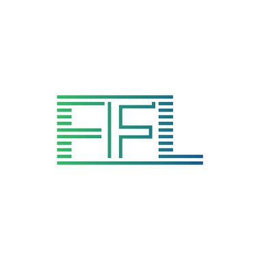 Modern FFL Logo Tasarımı. FFL Minimalist, Profesyonel ve İş Kimliği için Çok Yönlü Markalaştırma Simgesi
