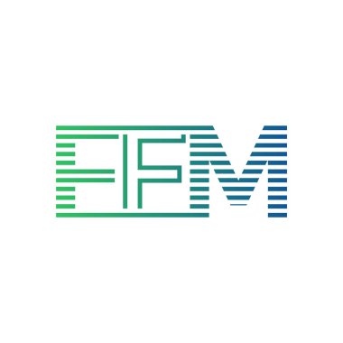 Modern FFM Logo Tasarımı. FFM Minimalist, Profesyonel ve İş Kimliği için Çok Yönlü Markalaştırma Simgesi