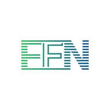 Modern FFN Logo Tasarımı. FFN Minimalist, Profesyonel ve İş Kimliği için Çok Yönlü Markalaştırma Simgesi