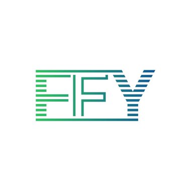Modern FFY Logo Tasarımı. FFY Minimalist, Profesyonel ve İş Kimliği için Çok Yönlü Markalaştırma Simgesi