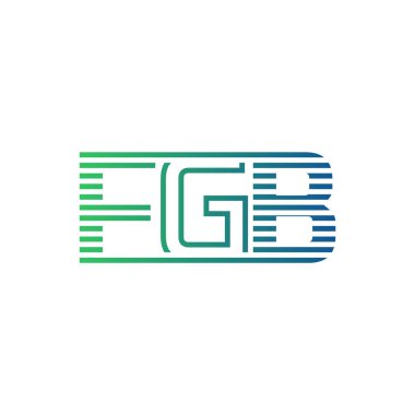 Modern FGB Logo Tasarımı. İş Kimliği için FGB Minimalist, Profesyonel ve Çok Yönlü Markalaştırma Simgesi