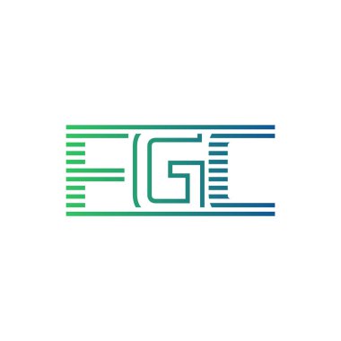 Modern FGC Logo Tasarımı. Harf FGC İş Kimliği Minimalist, Profesyonel ve Çok Yönlü Markalaştırma Simgesi