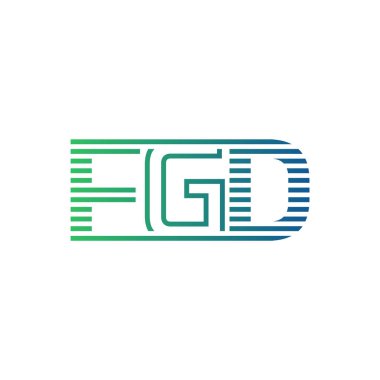 Modern FGD Logo Tasarımı. İş Kimliği için FGD Minimalist, Profesyonel ve Çok Yönlü Markalaştırma Simgesi