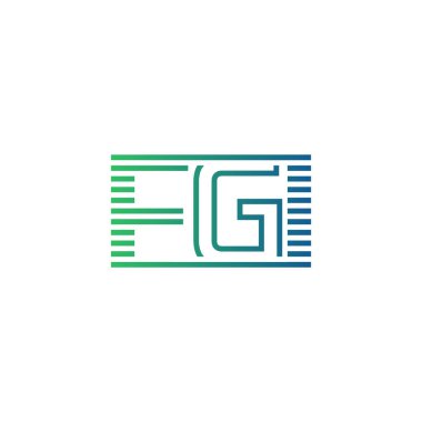 Modern FGI Logo Tasarımı. İş Kimliği için FGI Minimalist, Profesyonel ve Çok Yönlü Markalaştırma Simgesi
