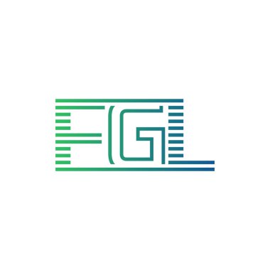 Modern FGL Logo Tasarımı. İş Kimliği için FGL Minimalist, Profesyonel ve Çok Yönlü Markalaştırma Simgesi