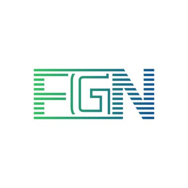 Modern FGN Logo Tasarımı. Harf FGN İşletme Kimliği Minimalist, Profesyonel ve Çok Yönlü Markalaştırma Simgesi