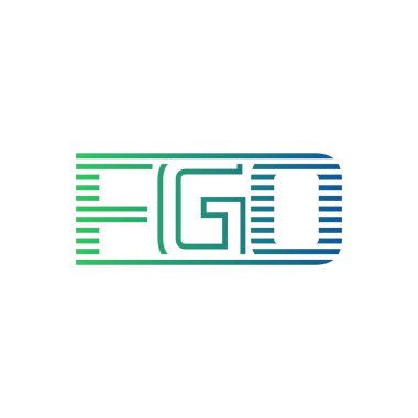 Modern FGO Logo Tasarımı. İş Kimliği İçin Minimalist, Profesyonel ve Çok Yönlü Markalaştırma Simgesi