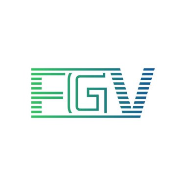 Modern FGV Logo Tasarımı. Harf FGV İş Kimliği Minimalist, Profesyonel ve Çok Yönlü Markalaştırma Simgesi