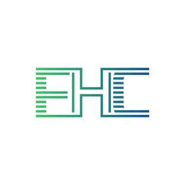 Modern FHC Logo Tasarımı. Harf FHC İş Kimliği Minimalist, Profesyonel ve Çok Yönlü Markalaştırma Simgesi