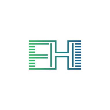 Modern FHI Logo Tasarımı. İş Kimliği için FHI Minimalist, Profesyonel ve Çok Yönlü Markalaştırma Simgesi