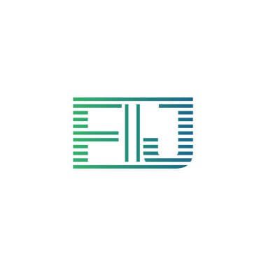 Modern FIJ Logo Tasarımı. FIJ Minimalist, Profesyonel ve İşletme Kimliği İçin Çok Yönlü Markalaştırma Simgesi