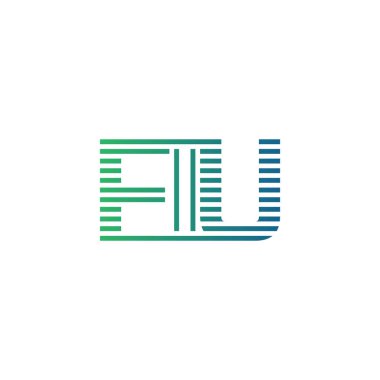 Modern FIU Logo Tasarımı. FIU Minimalist, Profesyonel ve Çok Yönlü İşletme Kimliği Simgesi