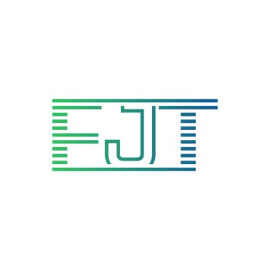 Modern FJT Logo Tasarımı. İş Kimliği için FJT Minimalist, Profesyonel ve Çok Yönlü Markalaştırma Simgesi