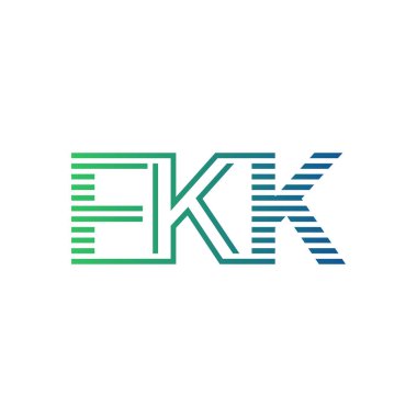 Modern FKK Logo Tasarımı. İş Kimliği için FKK Minimalist, Profesyonel ve Çok Yönlü Markalaştırma Simgesi