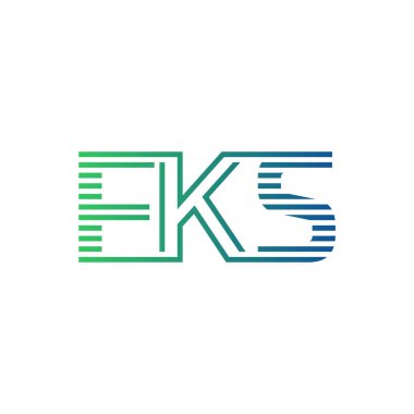 Modern FKS Logo Tasarımı. İş Kimliği için FKS Minimalist, Profesyonel ve Çok Yönlü Markalaştırma Simgesi