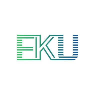 Modern FKU Logo Tasarımı. İş Kimliği İçin FKU Minimalist, Profesyonel ve Çok Yönlü Markalaştırma Simgesi