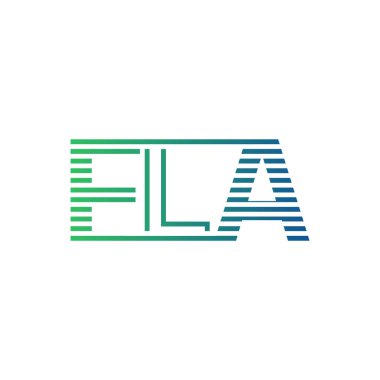 Modern FLA Logo Tasarımı. FLA Minimalist, Profesyonel ve İş Kimliği için Çok Yönlü Markalaştırma Simgesi