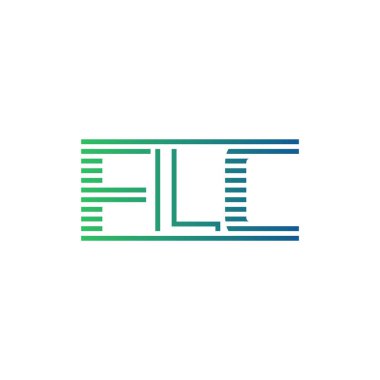 Modern FLC Logo Tasarımı. İş Kimliği için FLC Minimalist, Profesyonel ve Çok Yönlü Markalaştırma Simgesi