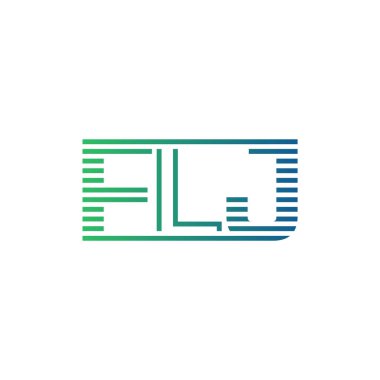 Modern FLJ Logo Tasarımı. İşletme Kimliği İçin FLJ Minimalist, Profesyonel ve Çok Yönlü Markalaştırma Simgesi
