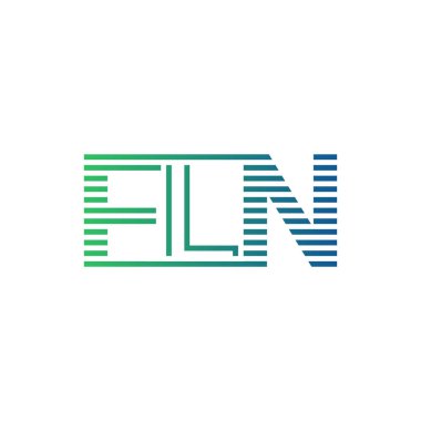 Modern FLN Logo Tasarımı. İş Kimliği için FLN Minimalist, Profesyonel ve Çok Yönlü Markalaştırma Simgesi