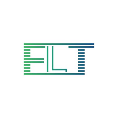 Modern FLT Logo Tasarımı. İş Kimliği için FLT Minimalist, Profesyonel ve Çok Yönlü Markalaştırma Simgesi